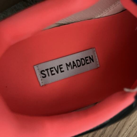 Steve Madden Thrilling Rhinestone Lace Up Platform Sneaker Size 9 Colorful Disco - Picture 9 of 11